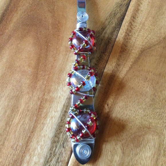 ✔️ Stainless Steel Beaded Dessert Server - Picture 2 of 6